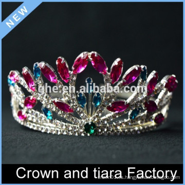 Corona rosada de la tiara de la princesa rosada para las muchachas